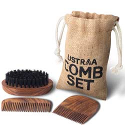"Beard Sheesham Wood Comb Set"