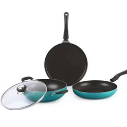 "Cello Induction Bottom Cookware Set  (Aluminium, 3 - Piece)"