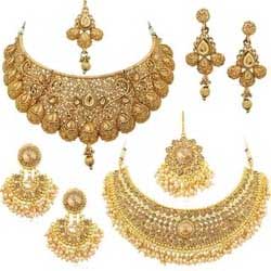 "Sukkhi Gold Plated & Australian Diamond Necklace Set Combo For Women"
