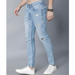 "Highlander Men Mid-Rise Stretchable Jeans (Blue)"