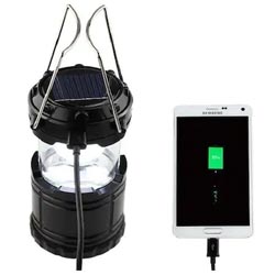 "Led Solar Emergency Light & Rechargeable Camping Lantern Lamp "