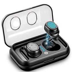 "Xmate Gusto Bluetooth Stereo Mini Earbuds with Powercase"