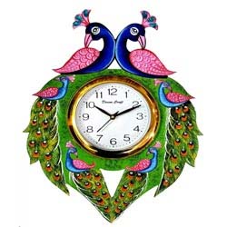 "Divine Crafts Analog Wall Clock Multicolor, with Glass 32.5 Cm X 32.5 Cm"