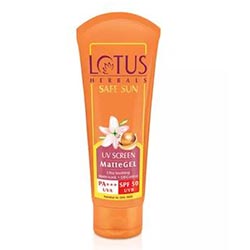 "Solid Lotus Herbals Safe Sun Uv Screen Matte Gel "