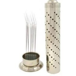 "Staya vipal Stainless Steel Agarbatti Stand Holder for Puja"