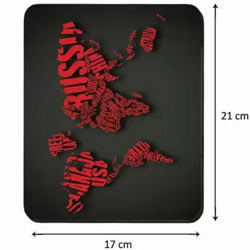 "Flipkart SmartBuy MP108 Mousepad (Red Black)"