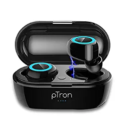 "Black Headphones with Hi-Fi Deep Bass, Ergonomic Sweatproof Earbuds"